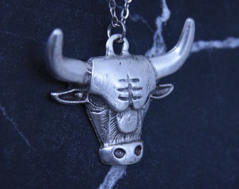 Bull Silver Necklace Men Women Different Chain Types Gift Mothers Days