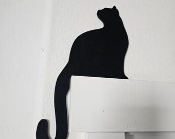 Cute Cat Wall Decoration |Fits on Door Frame, Window Frame, Mirror Frame, Shelf, and Picture Frame|