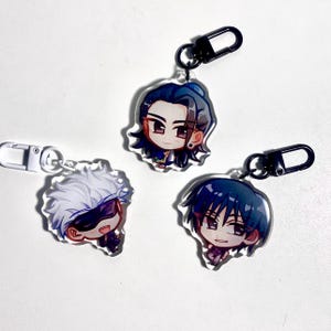 Jujutsu Kaisen (JJK) Charms - Gojo Satoru, Geto Suguru, Toji Fushiguro