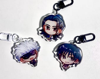 Jujutsu Kaisen (JJK) Charms - Gojo Satoru, Geto Suguru, Toji Fushiguro