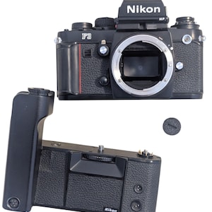 Fully Working Nikon F3 HP With MD-4 Motor Drive. Viewfinder Super Clean!