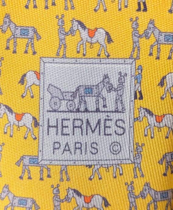 Hermes Tie 606179 UA Yellow 