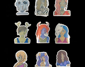 Character Stickers Set 1