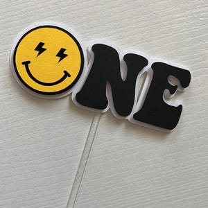 First Birthday Cake Topper | One Happy Dude Cake Topper