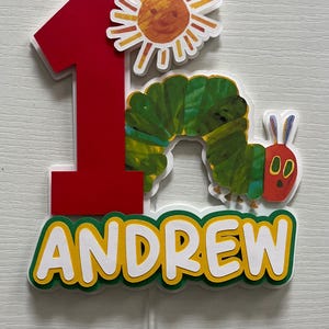 Very Hungry Caterpillar Cake Topper