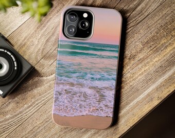Beautiful Beach-Print Tough Phone Case Ocean Coastal Aesthetic Summer Phone Case Beach Phone Case Beachy Phone Case Preppy Tropical Phone