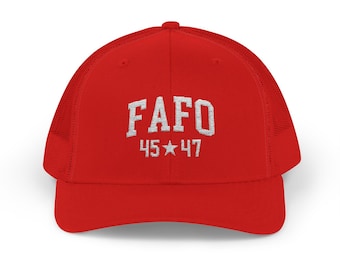 Trump 45 47 FAFO Hat, Trump Hat Snapback Trucker Cap, Trump Merch Merchandise, Trump Was Right Hat, Trump MAGA hat Trump Supporter Gift Dad