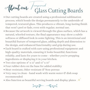 Retirement Gift Glass Cutting Board, Personalized Retirement Gift, Teal Ocean Coastal Kitchen Decor, New Chapter Gift, Beach Retirement Gift Bild 4