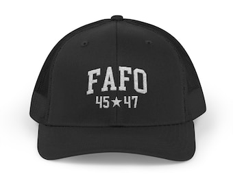 Trump 45 47 FAFO Hat, Trump Hat Snapback Trucker Cap, Trump Merch Merchandise, Trump Was Right Hat, Trump MAGA hat Trump Supporter Gift Dad