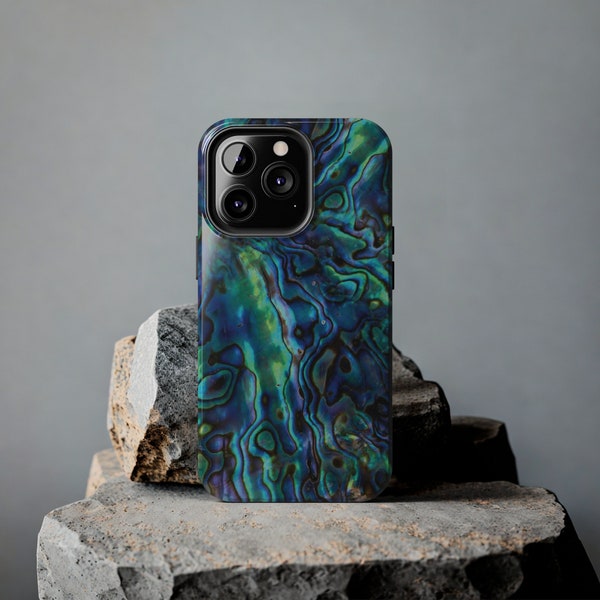 Abalone Paua Shell-design Tough iPhone Cases | Ocean Lover Phone Case Beach Lover Phone Case Nature Lover Phone Case Gift for Her