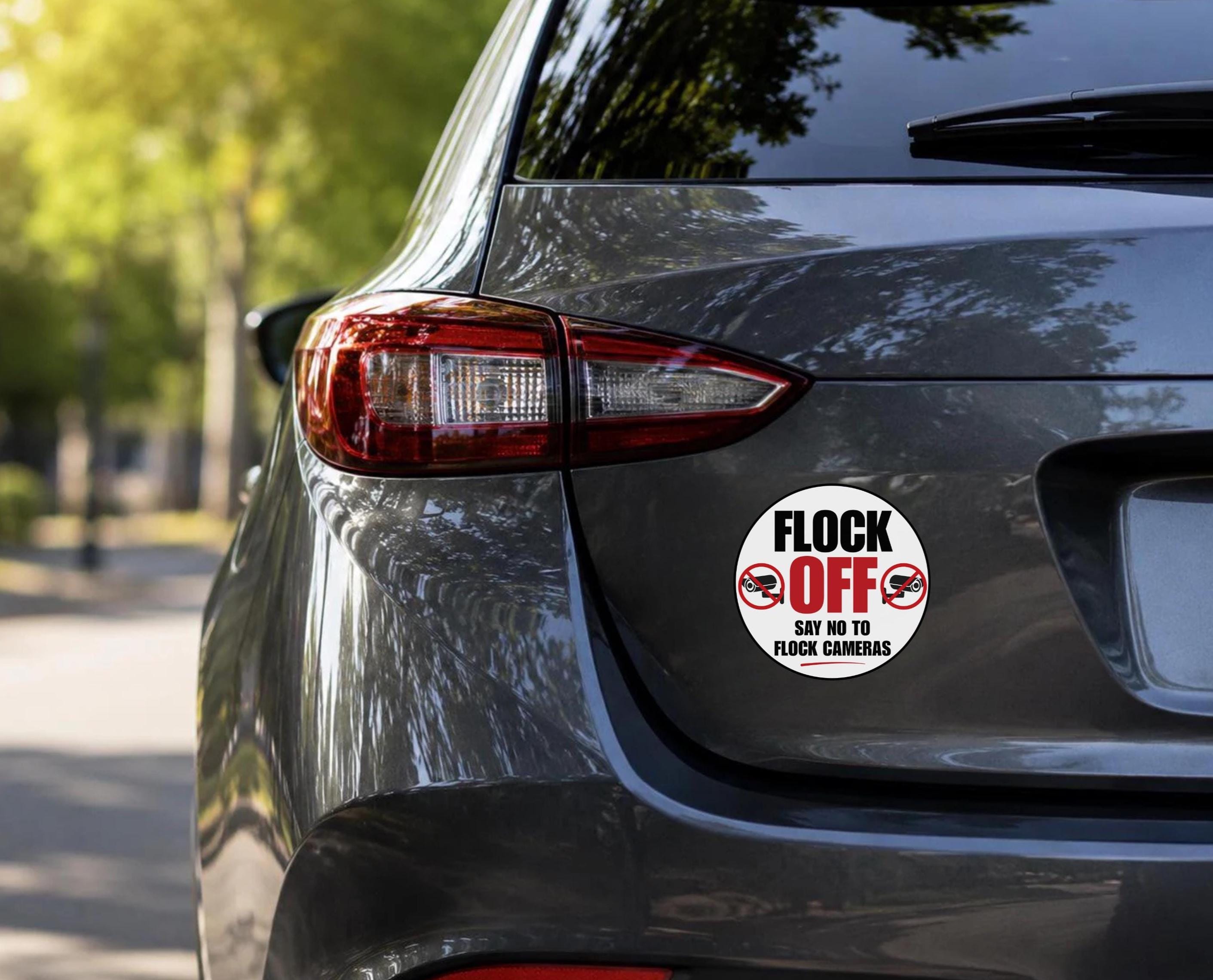 Flock off Sticker, Say No to Flock Cameras Vinyl Decal, Anti ...