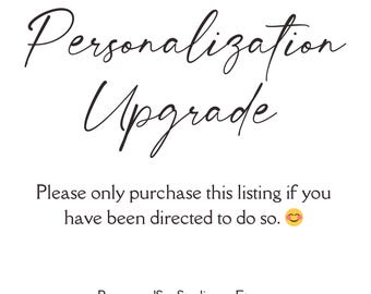 Mejora de personalización para tabla de cortar / Añadir nombre y/o fecha a un pedido existente