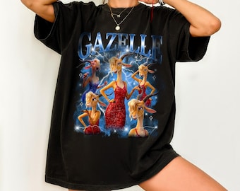 Koszulka Gazelle Zootopia 2, koszulka Pop Star, wycieczka Judy i Nicka do Disneya w 2025 roku, koszulka z grafiką filmową