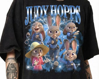 Judy Hopps Zootopia 2 Shirt, Cute Bunny Police Tee, Disney Cartoon T-Shirt