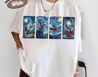 Comfort Color Vintage Walt Disney Fantasia Mickey Shirt, Fantasia Mickey Shirt, Mickey Sorcerer Tee, Disneyland Family Matching Shirt