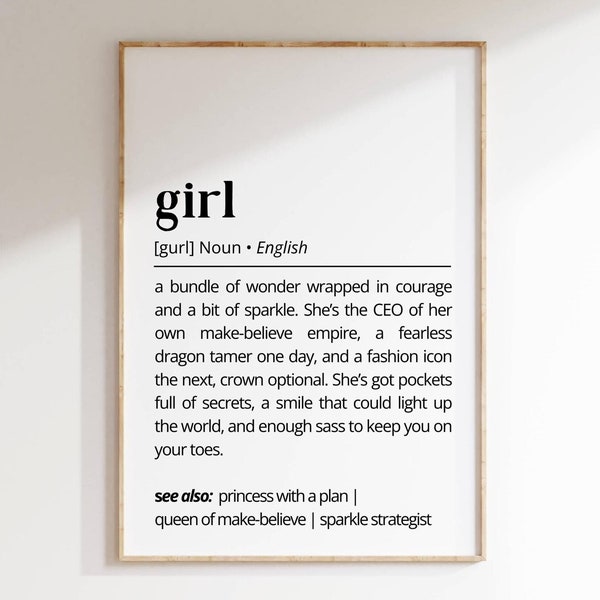 Girl Definition - Etsy