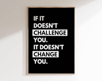 Motivational Quote Print: Gym Office Decor (Digital Download)