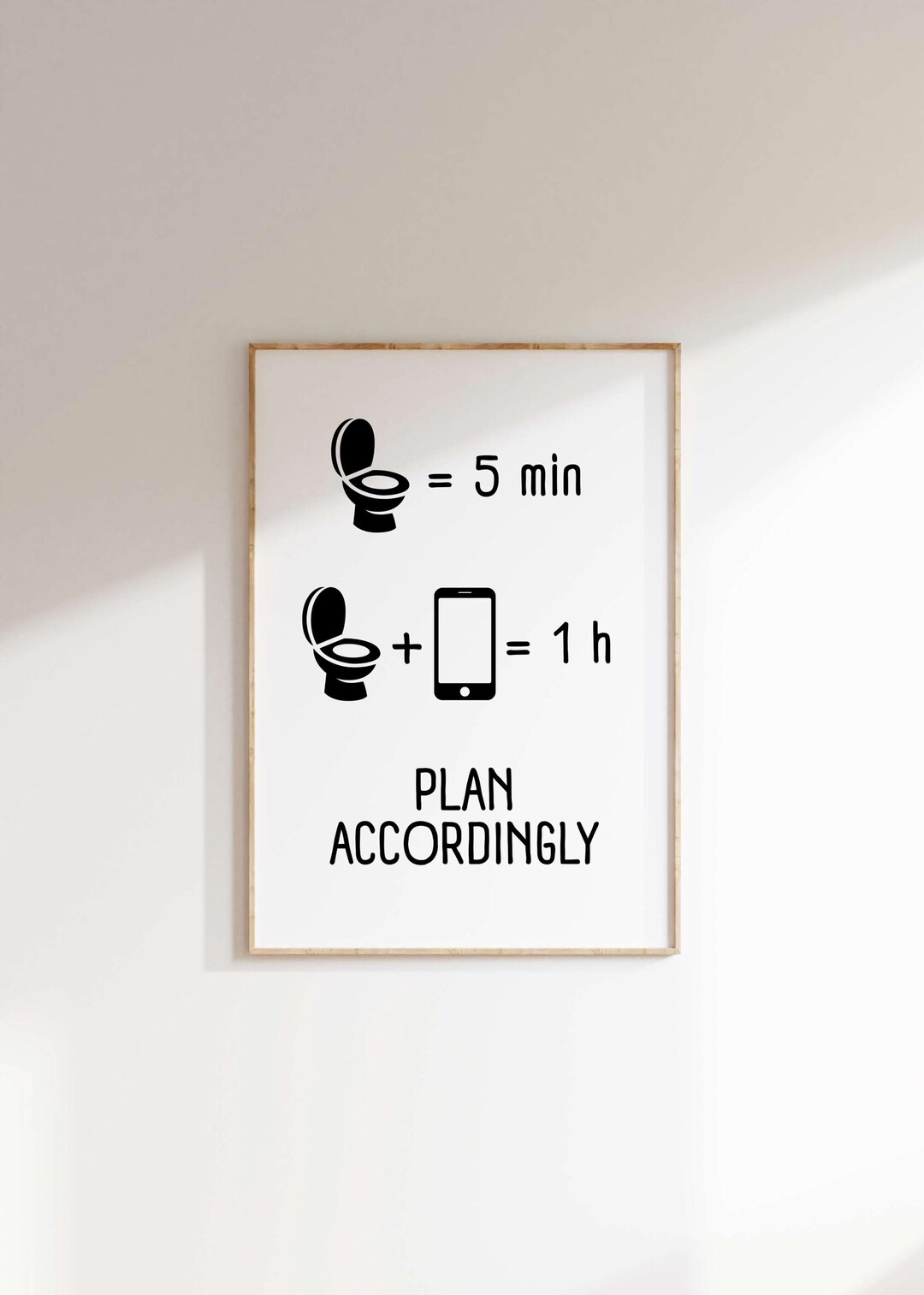 Funny Bathroom Sign: Toilet Humor Restroom Art (digital Download) - Etsy