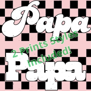 Papa a scacchi retrò 2 PNG, Papa a scacchi, Design maglietta Papa, Papa retrò PNG, Arte stampabile trasparente in PNG con sublimazione, Consigli per regali di famiglia