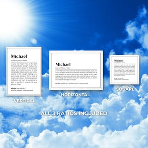 Michael name meaning, Michael name sign, Michael nursery wall art, Michael baby name sign, gift for son, baby name sign, nursery name sign, gifts for him, gifts for men, personalized gifts for men, birthday gift for him, name wall art, printable wall art, gift for husband, anniversary gift for him