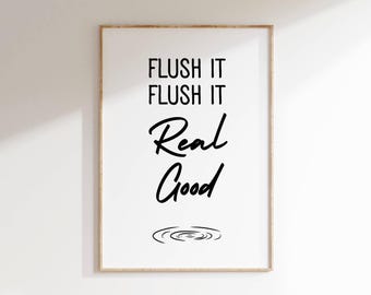 Funny Bathroom Art Print: Hip Hop Restroom Decor (Digital Download)