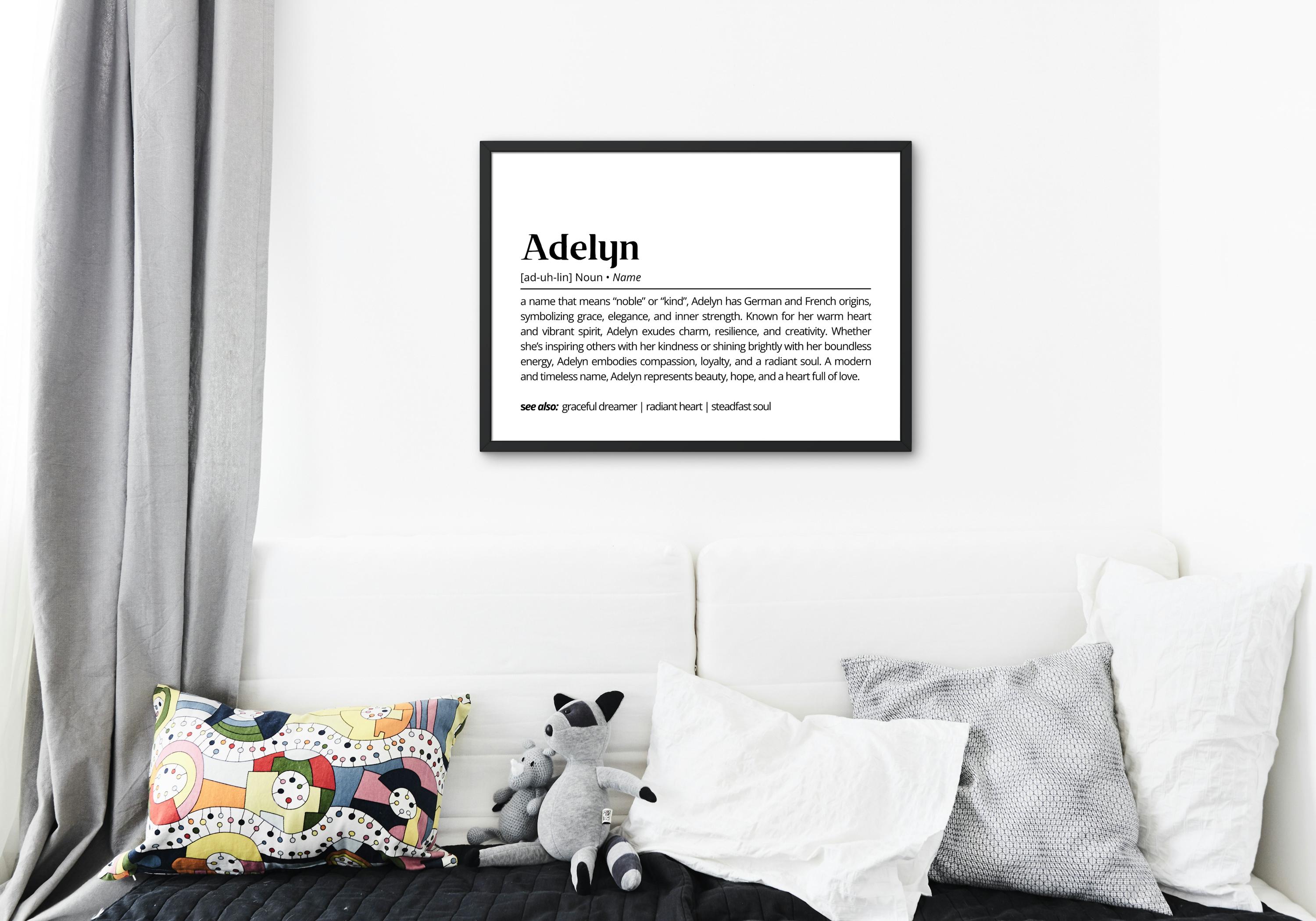 Adelyn Name Meaning Print Personalized Gift Nursery Wall Art adelyn-name-meaning-print-personalized-gift-nursery-wall-art