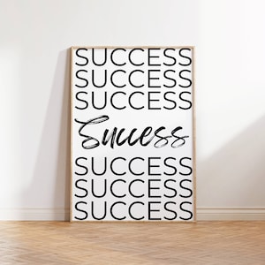 Motivational wall quotes Office wall art Success poster Motivation for business quotes Inspiring entrepreneurs quotes Printable Work wisdom