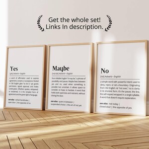 No Definition Printable Wall Art Empowering Typography as Art Poster The Meaning of No Minimalist Boundary Quote Print Fun Home Gift Decor