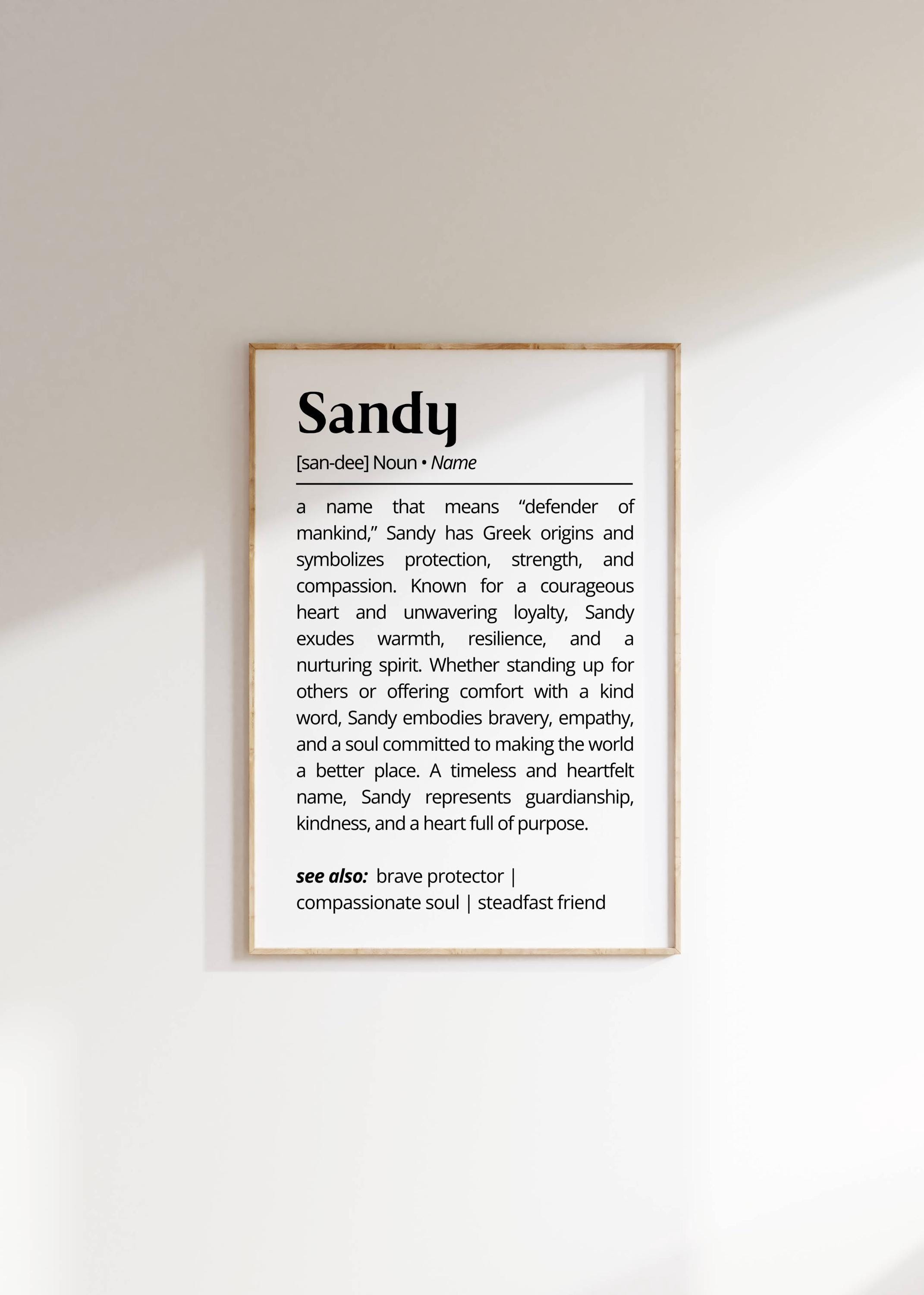 Sandy Name Background