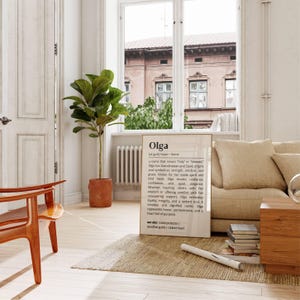 Olga Name Definition Wall Art Personalized Name Meaning Minimalist ...
