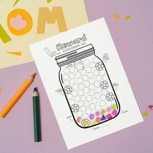 Printable Set of 2 Reward and Coloring Chart for Kids Fun Gift Reward ...