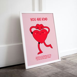 You Are amazing Quotes, digital wall art, self love print, retro wall decor, Colorful Wall art, affirmation cards, motivational quotes art