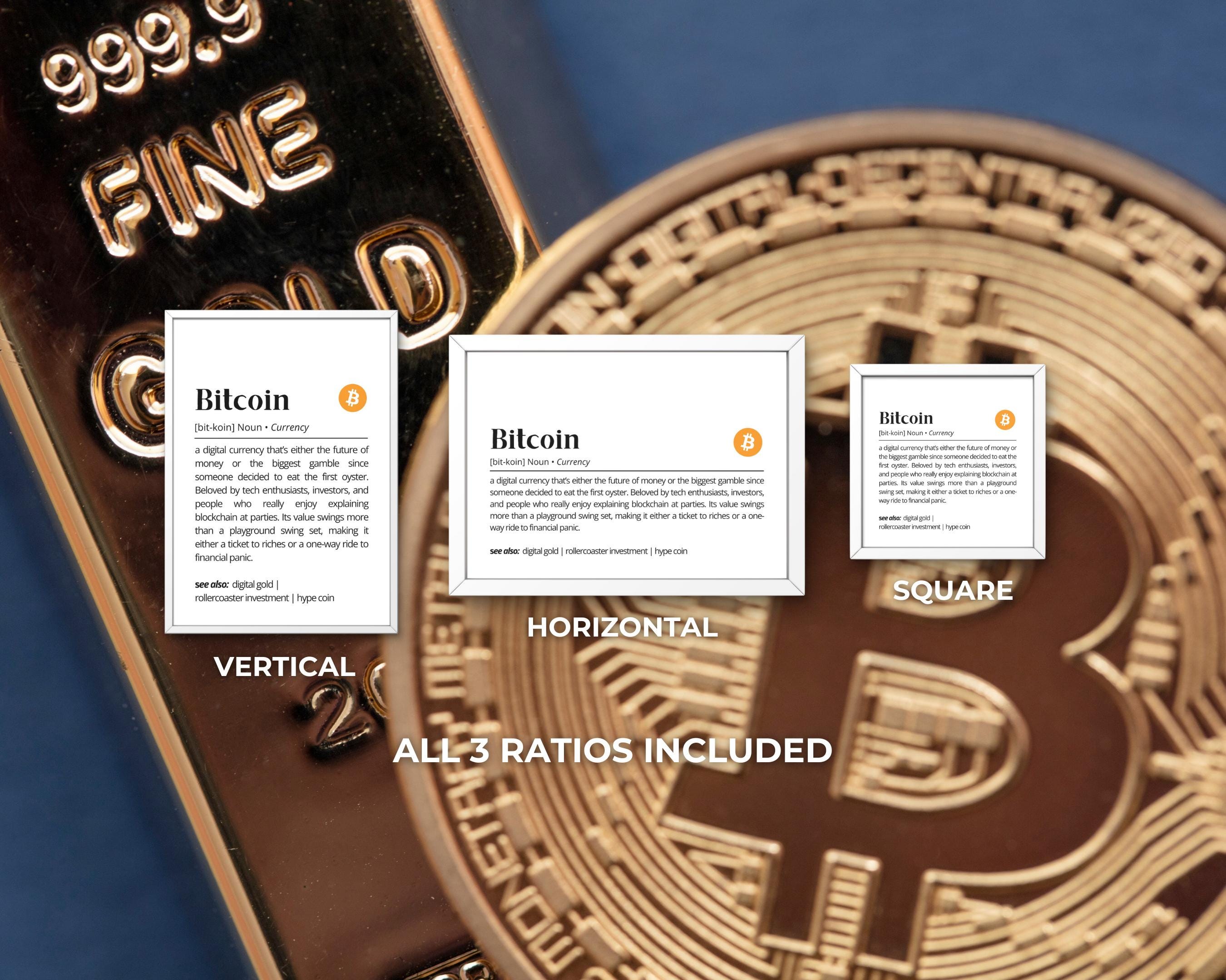 Bitcoin Definition Art Print: Crypto Humor Poster (digital Download) - Etsy