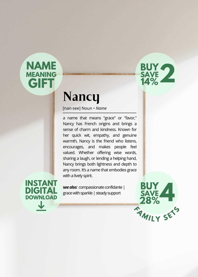 name meaning print, personalized gift, name definition, nursery wall art, baby name sign, custom name art, gift for her, gift for him, birthday gift, name wall art, printable wall art, instant download, name gift