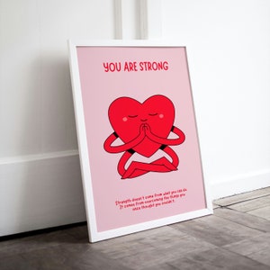 You Are amazing Quotes, digital wall art, self love print, retro wall decor, Colorful Wall art, affirmation cards, motivational quotes art