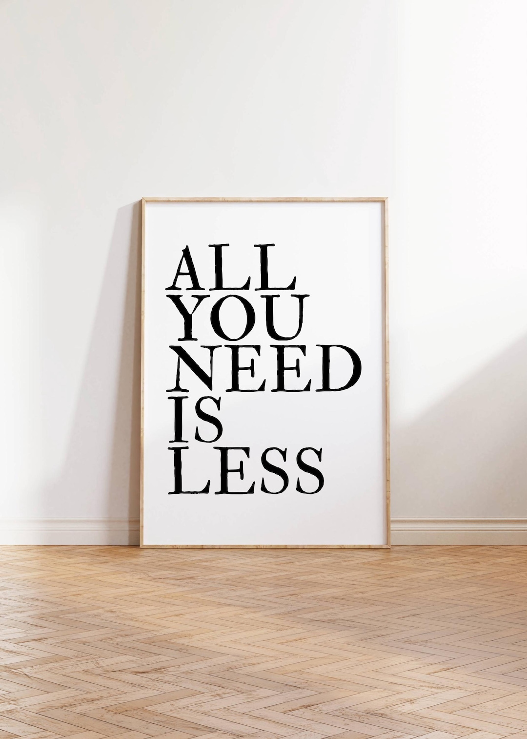 Reductionism Quotes Indesign Minimalist Quote Art Print: Scandi Typography Poster (digital Download ...