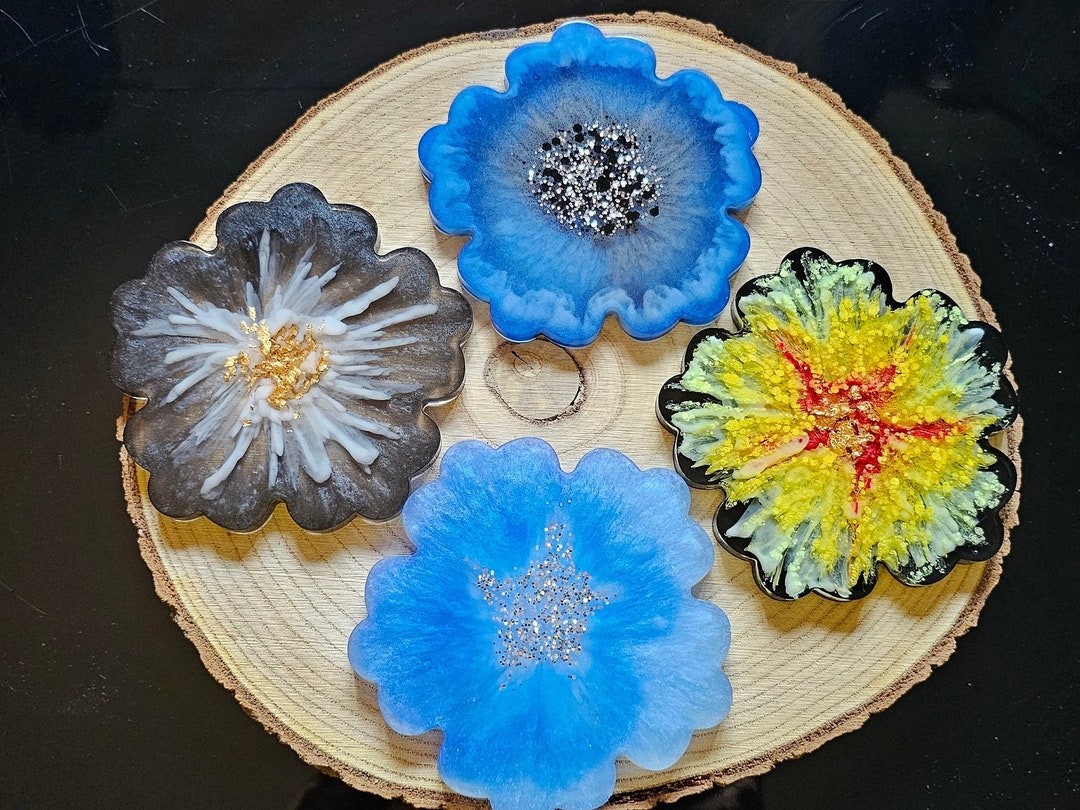 Epoxy Resin Coaster Set Made to Order Etsy UK