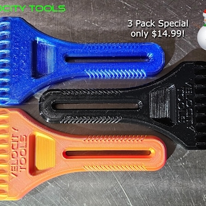 3 Pack Handheld Window Ice Scrapers