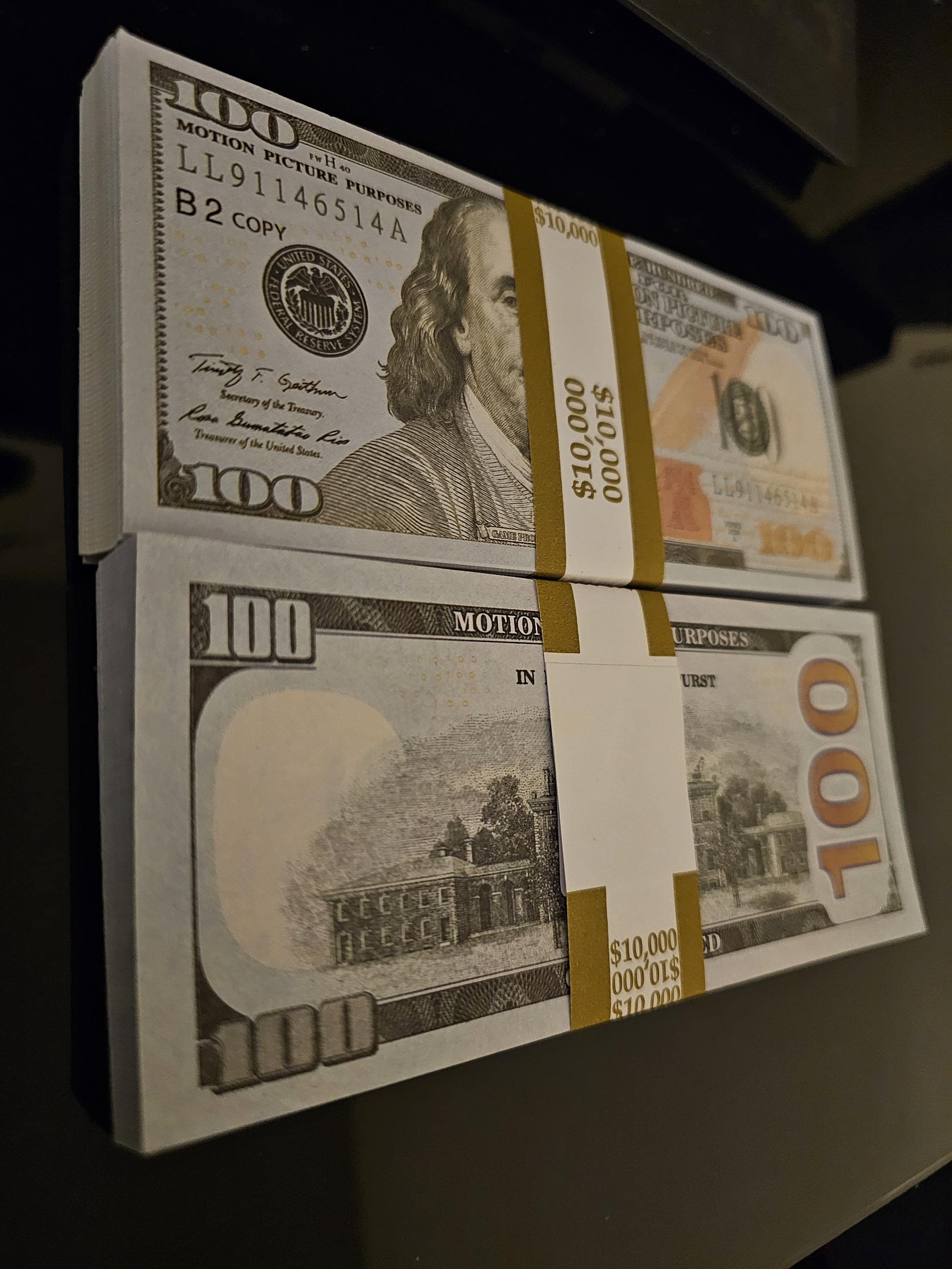 50 or 100pcs 100 bill Replica Money Prop for Pranks & Movie Production