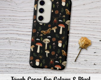 Mushroom Tough Cases - Galaxy S24, Galaxy S23, Galaxy S22, Pixel 8, Pixel 7, Pixel 6 - Goblincore Galaxy Case, Cottagecore Pixel Case
