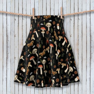 Gonna corta a forma di fungo - 5 colori - Gonna skater Flirty Cottagecore, minigonna Goblincore