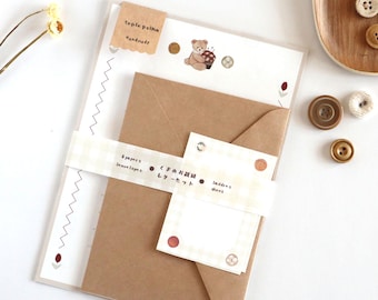 Bear Sewing Letter Writing set | Stationery set