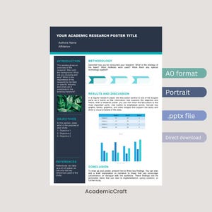 Research Poster PowerPoint Template | Academic Poster | Scientific Poster | PowerPoint Template | Conference | Seminar
