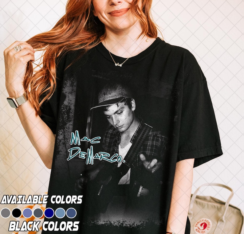 Comfort Colors Mac DeMarco Tee, Indie rock shirts, Cute shirts, indie graphic tees, Trendy shirts, Retro band tee, Mac DeMarco 2 album tee image 2