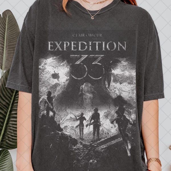 Esquie Ll WheeWhooo Funny Expedition 33 T Shirt Bla Produktbild-Vorschau 5