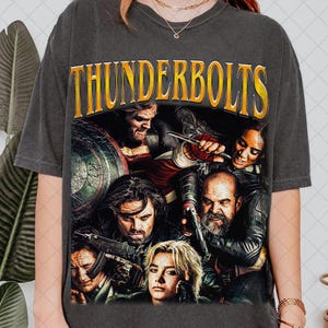 Comfort Colors Thunderbolts* T-Shirt, Yelena Belova Bucky Barnes Movie Fan Bootleg Tee T-Shirt, Gift For Women and Man