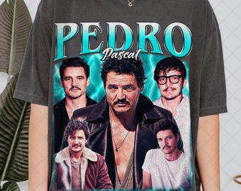Comfort Colors Limited Pedro Pascal shirt, Pedro Pascal fan T-shirt, acteur shirt, Pedro Pascal fans cadeau, Pedro retro jaren 90 T-shirts, Pedro shirt