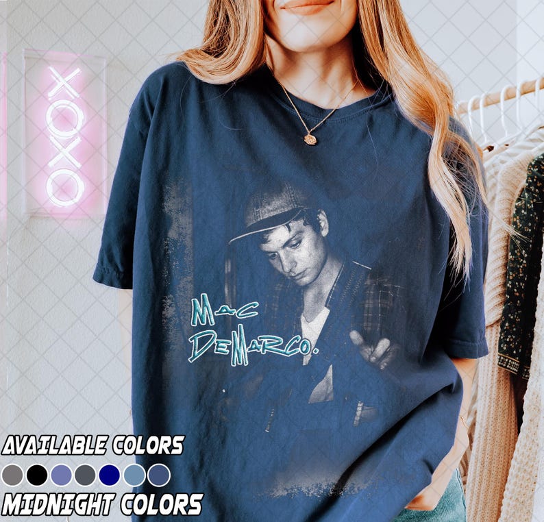 Comfort Colors Mac DeMarco Tee, Indie rock shirts, Cute shirts, indie graphic tees, Trendy shirts, Retro band tee, Mac DeMarco 2 album tee image 3