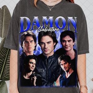 Comfort Colors Damon Salvatore Vintage Tshirt, Gift For Woman And Man Unisex Tshirt