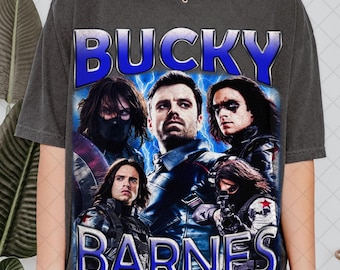 Comfort Colors Limited Bucky Barnes Sebastian Stan Vintage T-Shirt, Bucky Barnes Winter Soldier, Gift For Women and Man Unisex T-Shirt